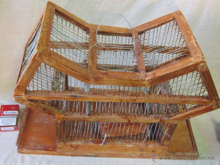 Antig&uuml;edades: JAULA DE MADERA Y ALAMBRES - Foto 4