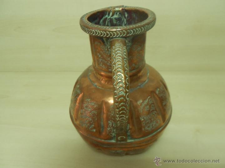 Antig&uuml;edades: CANTARO DE COBRE ANTIGUO ,REPUJADO - Foto 2