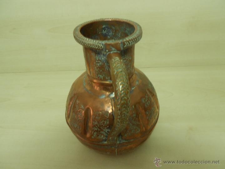 Antig&uuml;edades: CANTARO DE COBRE ANTIGUO ,REPUJADO - Foto 4