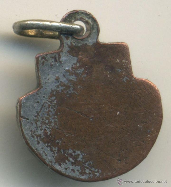Antig&uuml;edades: Medalla concha compostelana. 1,3 cm. - Foto 2