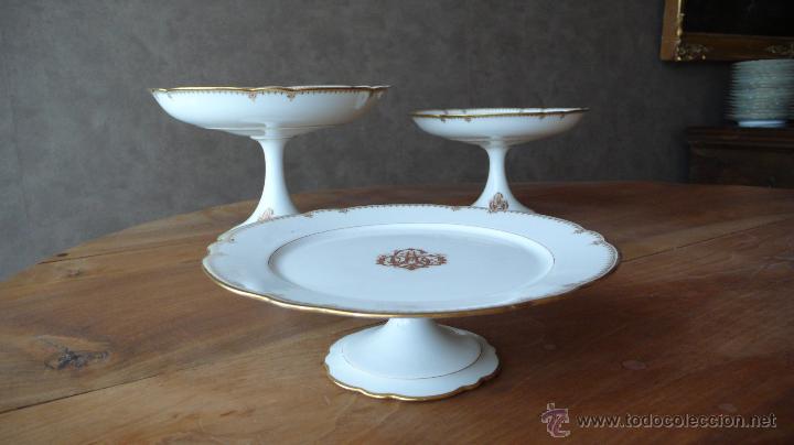 Antig&uuml;edades: Vajilla.Servicio de mesa.Porcelana Pillivuit - Foto 8