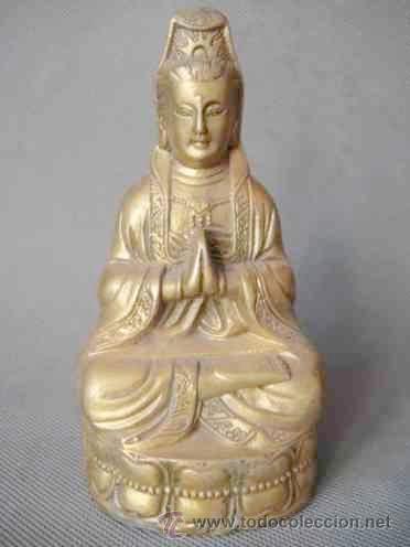 Antig&uuml;edades: ANTIGUA FIGURA DE BRONCE BUDA DUDDHA - Foto 1