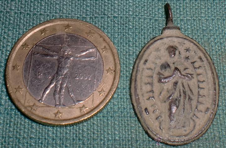 Antig&uuml;edades: Medalla de inmaculada y san isidoro - Foto 1