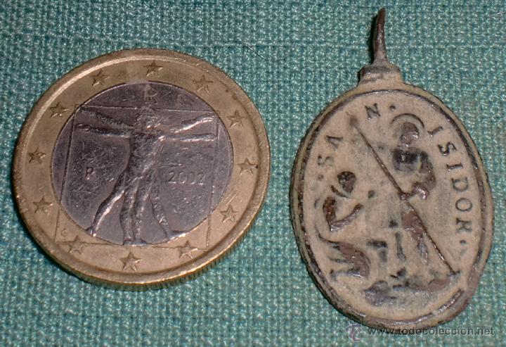 Antig&uuml;edades: Medalla de inmaculada y san isidoro - Foto 2