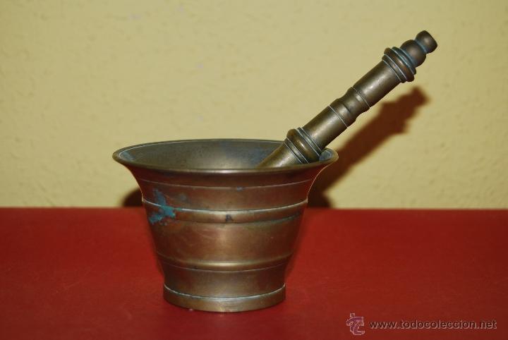 Antig&uuml;edades: ANTIGUO ALMIREZ DE BRONCE - MORTERO - Foto 1