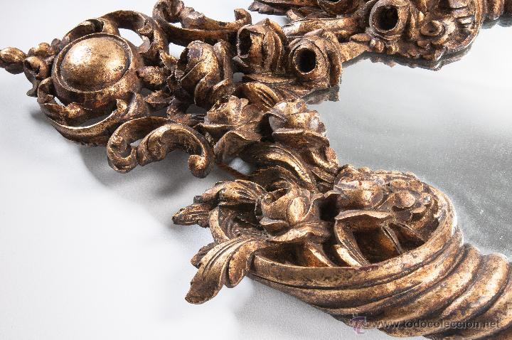 Antig&uuml;edades: CORNOCOPIA EN MADERA TALLADA Y DORADO VIEJO - Foto 4