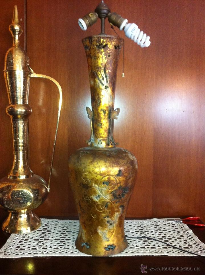 Antig&uuml;edades: ANTIGUA LAMPARA DE BRONCE PARA RESTAURAR - Foto 1