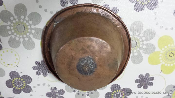 Antig&uuml;edades: zafa de cobre antigua - Foto 2