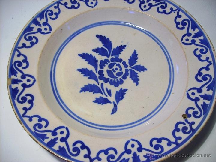 Antig&uuml;edades: PLATO  CERAMICA  DE  MANISES - Foto 3