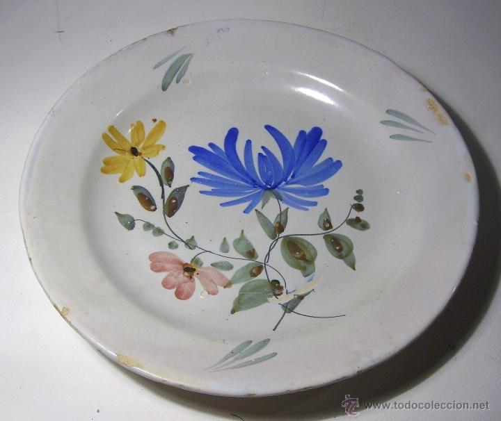 Antig&uuml;edades: GRAN PLATO CERAMICA DE MANISES - Foto 5