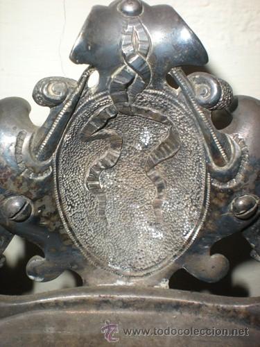 Antig&uuml;edades: CENTRO MESA BA&Ntilde;O DE PLATA - Foto 21