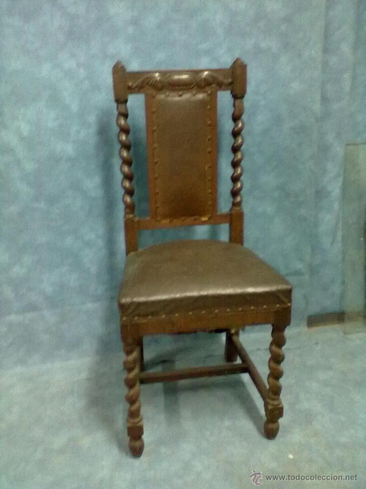 Antig&uuml;edades: SILLA DE ROBLE HOLANDESA PARA RESTAURAR - Foto 1