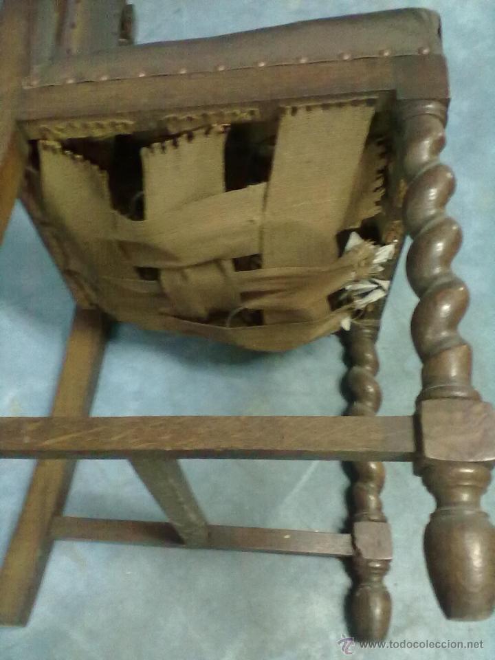 Antig&uuml;edades: SILLA DE ROBLE HOLANDESA PARA RESTAURAR - Foto 4