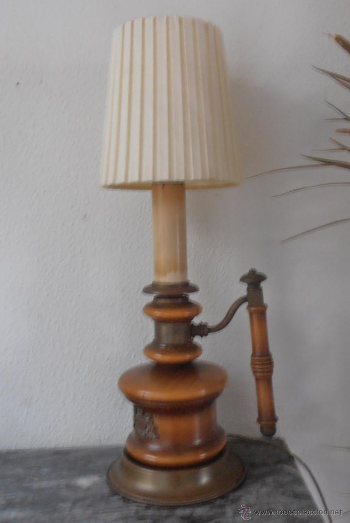 Antig&uuml;edades: LAMPARA DE MESA TIPO PALMATORIA - Foto 2
