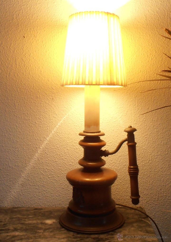 Antig&uuml;edades: LAMPARA DE MESA TIPO PALMATORIA - Foto 7