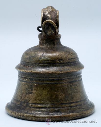 Antig&uuml;edades: Campana bronce S XVIII - Foto 2
