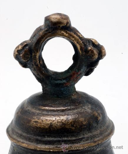 Antig&uuml;edades: Campana bronce S XVIII - Foto 2