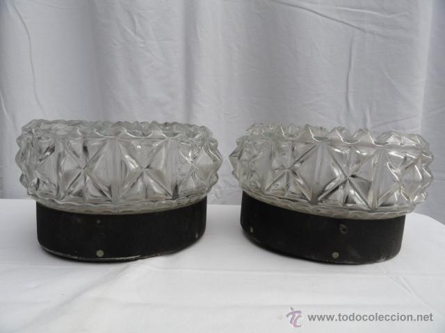 Antig&uuml;edades: LOTE DE 2  LAMPARAS - GLOBOS DE TECHO. - Foto 1