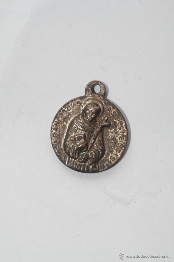 Antig&uuml;edades: ANTIGUA MEDALLA  SAN FRANCISCO DE ASIS - Foto 1