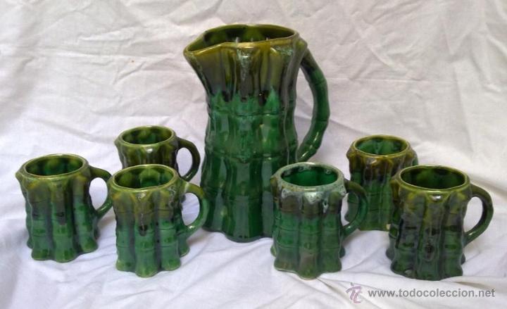 Antig&uuml;edades: JUEGO DE CERVEZA EN CERAMICA - Foto 1