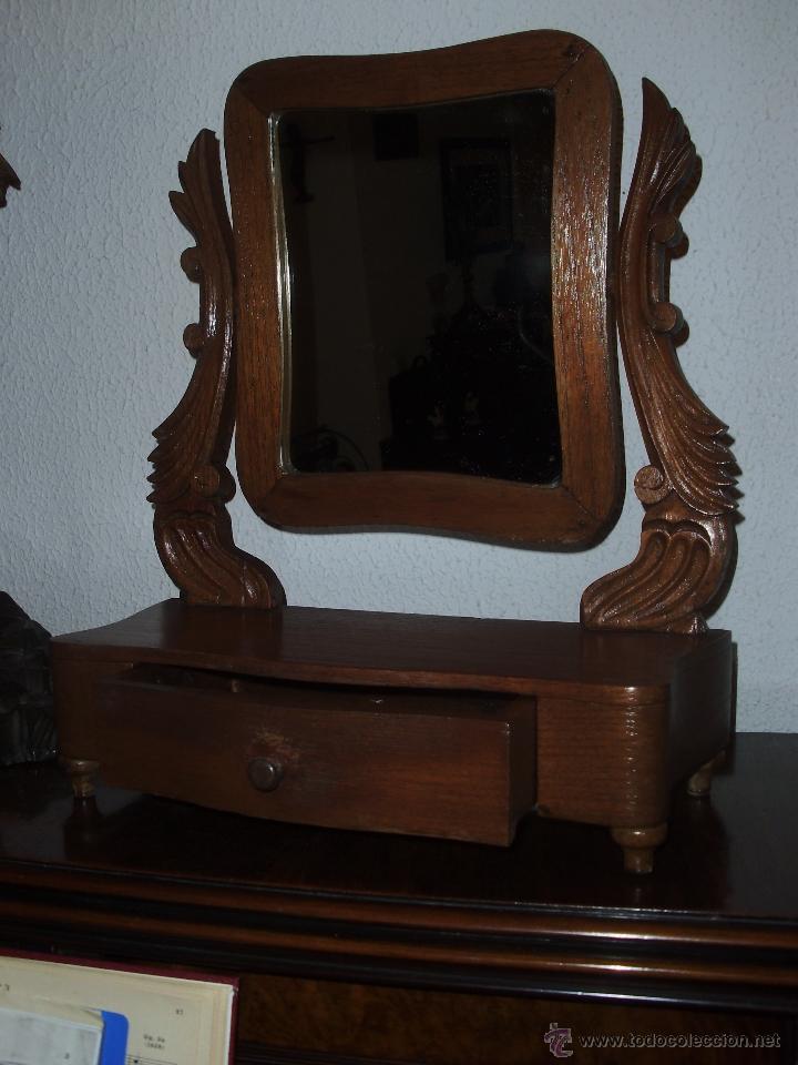Antig&uuml;edades: Bonito espejo de tocador - Foto 1