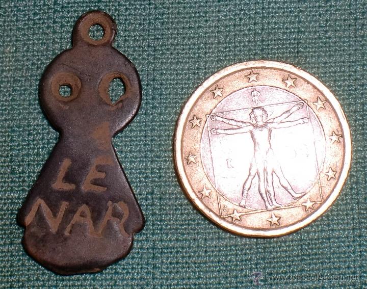 Antig&uuml;edades: Medalla virgen de Lenar siglo XVIII - Foto 2