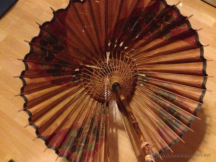 Antig&uuml;edades: Antigua sombrilla China - Foto 2