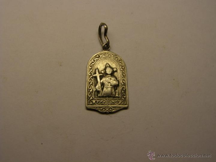 Antig&uuml;edades: Medalla religiosa Jesus. Plata. - Foto 1