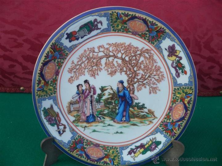 Antig&uuml;edades: plato porcelana oriental - Foto 1