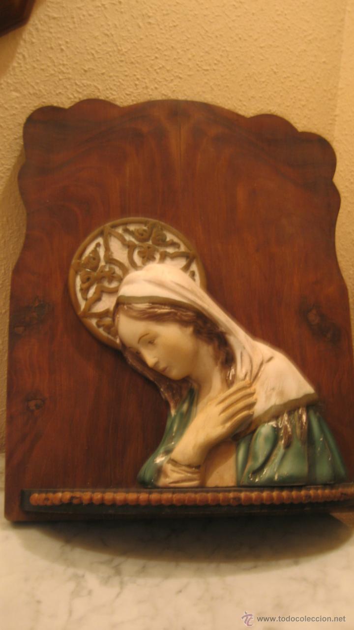 Antig&uuml;edades: FIGURA DE LA VIRGEN MARIA - Foto 6