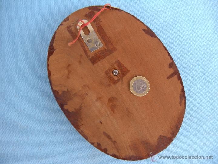 Antig&uuml;edades: METOPA DE MADERA Y BRONCE CON &Aacute;NGEL - Foto 2