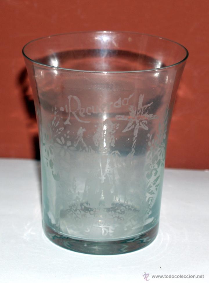 Antiquit&auml;ten: antiguo vaso, recuerdo de losba&ntilde;os de mula, 10 centimetros alto