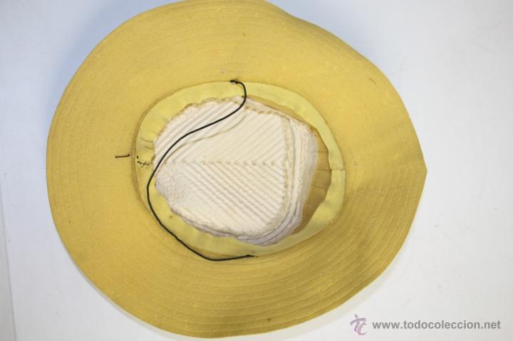 Antig&uuml;edades: SOMBRERO DE SE&Ntilde;ORA EN FIELTRO Y ALGOD&Oacute;N, A&Ntilde;OS 50 - Foto 6