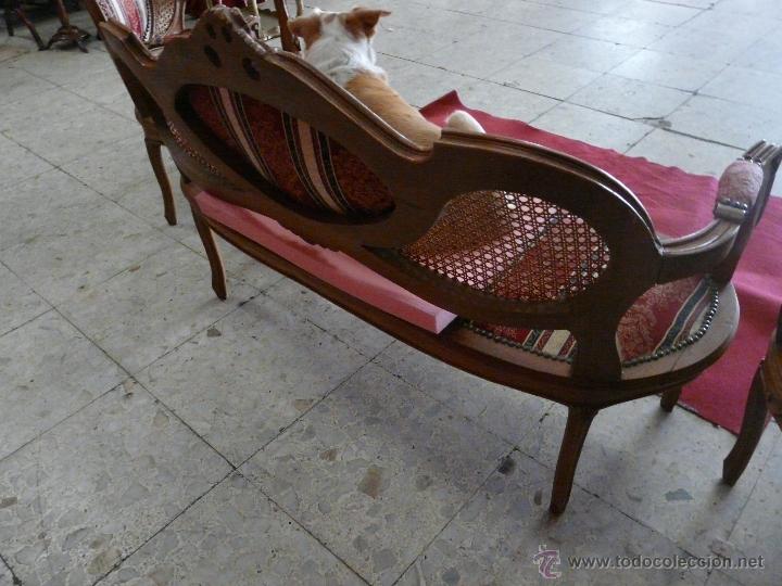 Antig&uuml;edades: SILLERIA LUIS XV, TRESILLO - Foto 9