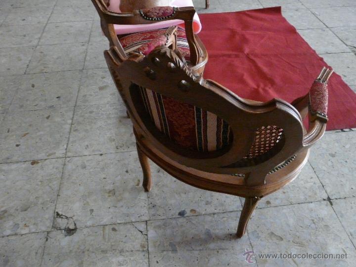 Antig&uuml;edades: SILLERIA LUIS XV, TRESILLO - Foto 15