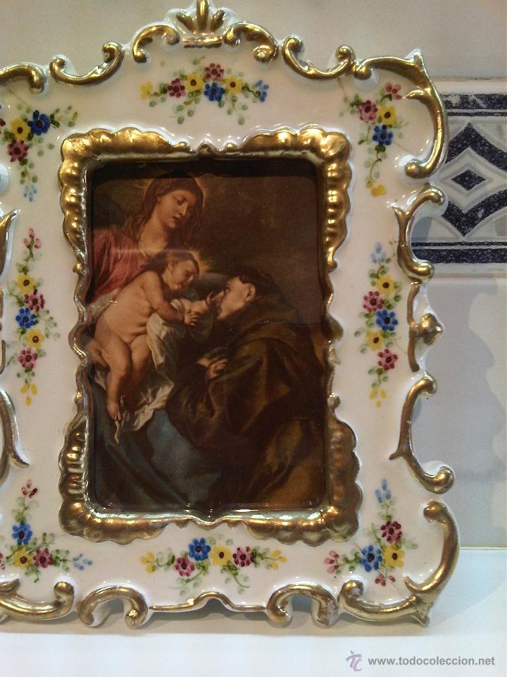 Antig&uuml;edades: Marco en porcelana - Foto 2