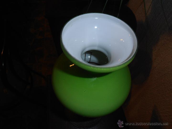 Antig&uuml;edades: LAMPARA DE MESA CON PIE DE CALAMINA - Foto 6