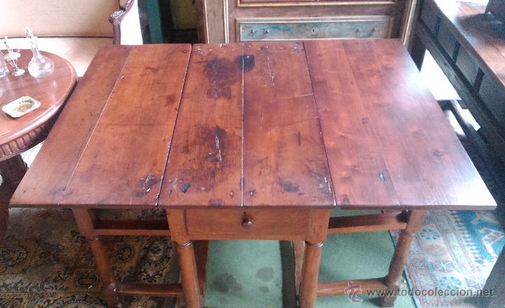 Antig&uuml;edades: Mesa r&uacute;stica con alas - Foto 3