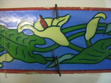 Antig&uuml;edades: azulejo rectangular muy bonito para decorar - Foto 1