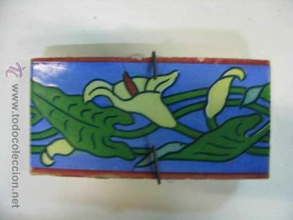 Antig&uuml;edades: azulejo rectangular muy bonito para decorar - Foto 2