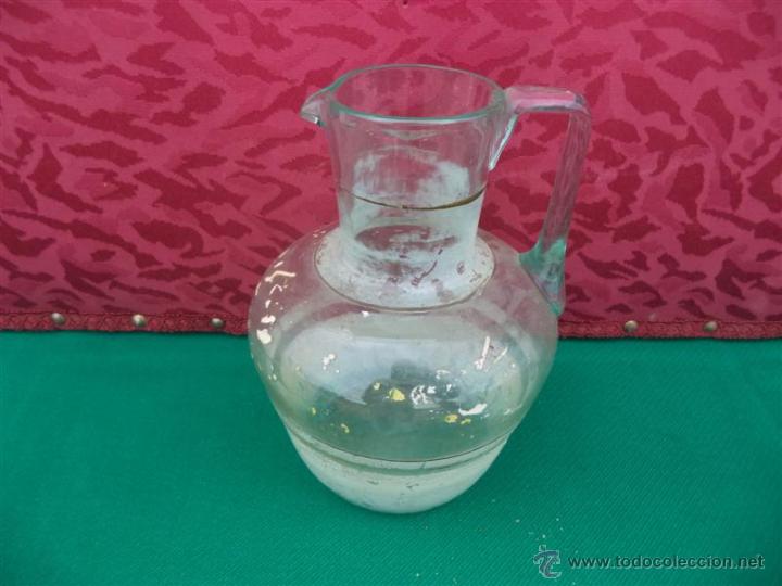 Antig&uuml;edades: jarra de cristal antiguo - Foto 1