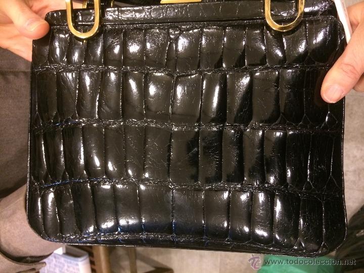 Antig&uuml;edades: bolso de cocodrilo tratado - Foto 3