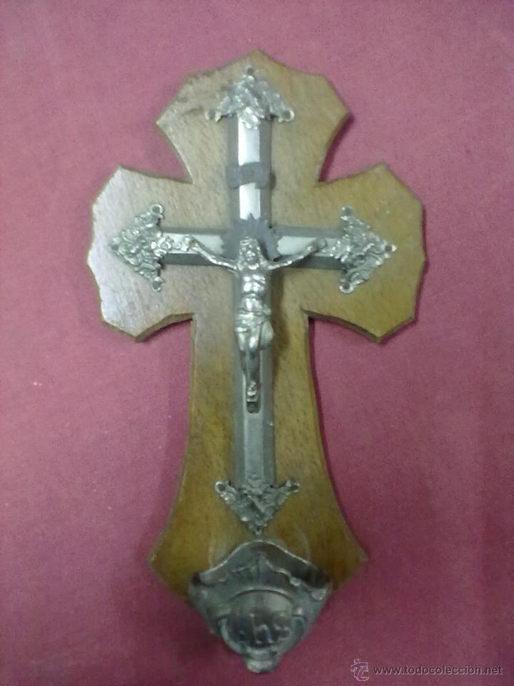 Antig&uuml;edades: BENDITERA CRISTO CRUCIFICADO - Foto 1
