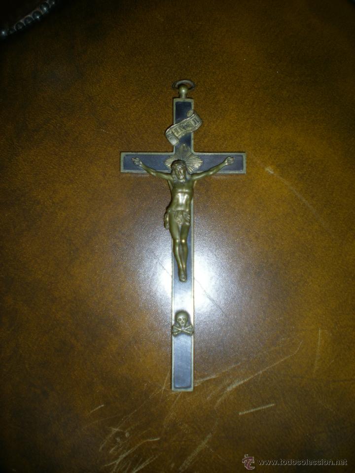 Antig&uuml;edades: ANTIGUA CRUZ DE BRONCE - Foto 1