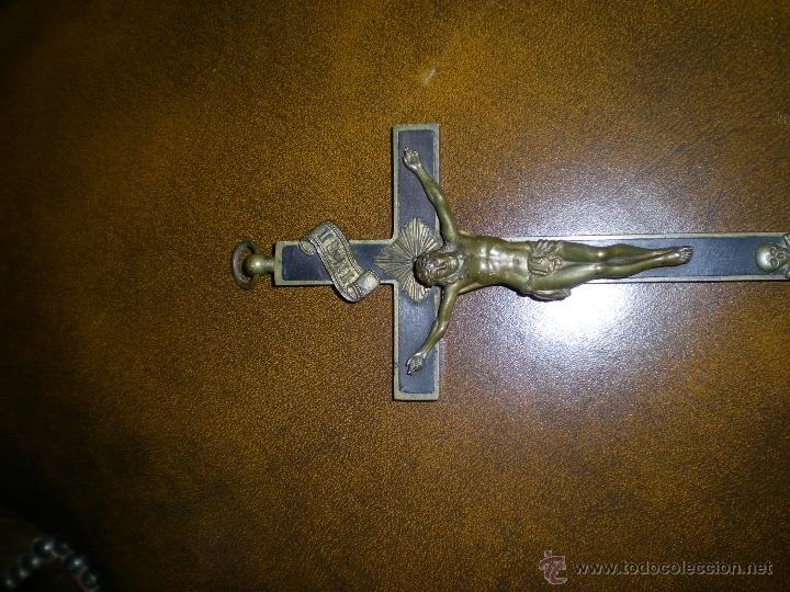 Antig&uuml;edades: ANTIGUA CRUZ DE BRONCE - Foto 2