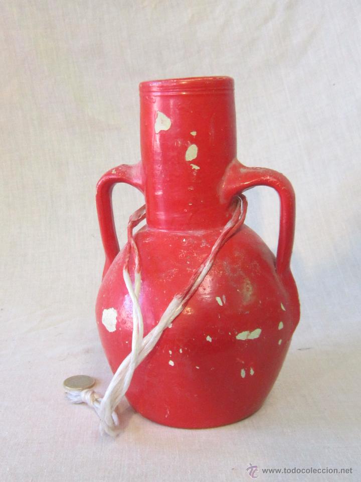 Antig&uuml;edades: BOTIJO PINTADO DE ROJO - Foto 2
