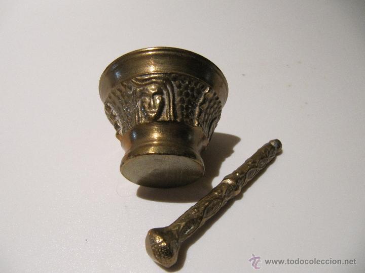 Antig&uuml;edades: MORTERO ALMIREZ MINIATURA CON MAZA - Foto 1