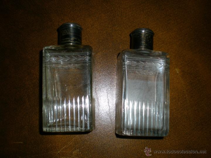 Antig&uuml;edades: PAREJA DE PERFUMEROS BOQUILLAS DE PLATA - Foto 1