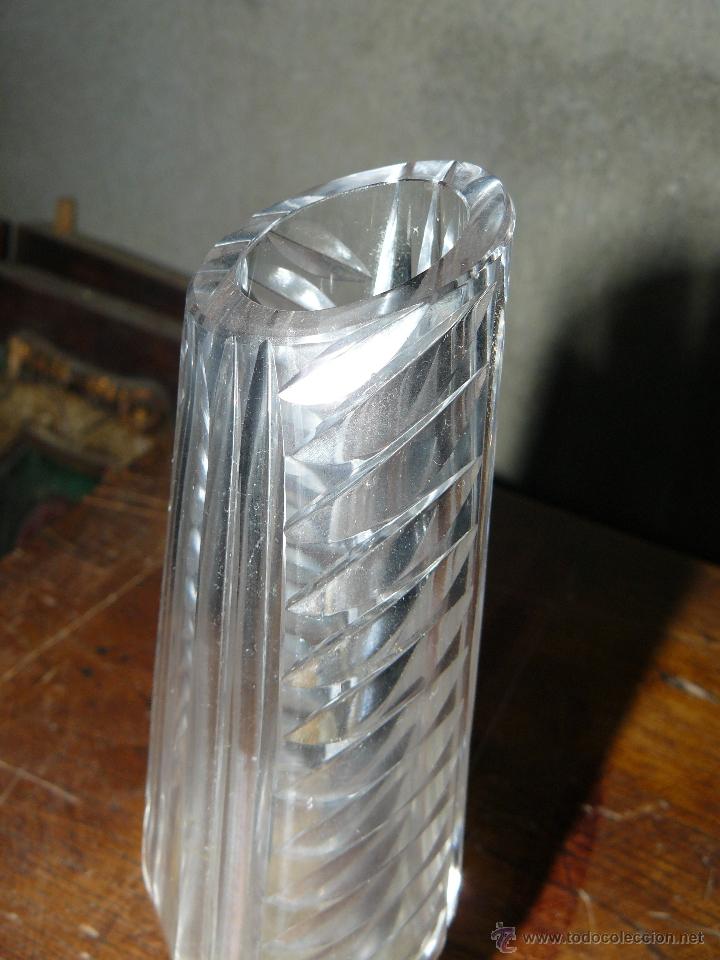 Antig&uuml;edades: JARR&Oacute;N DE CRISTAL TALLADO Y PLATA - Foto 2