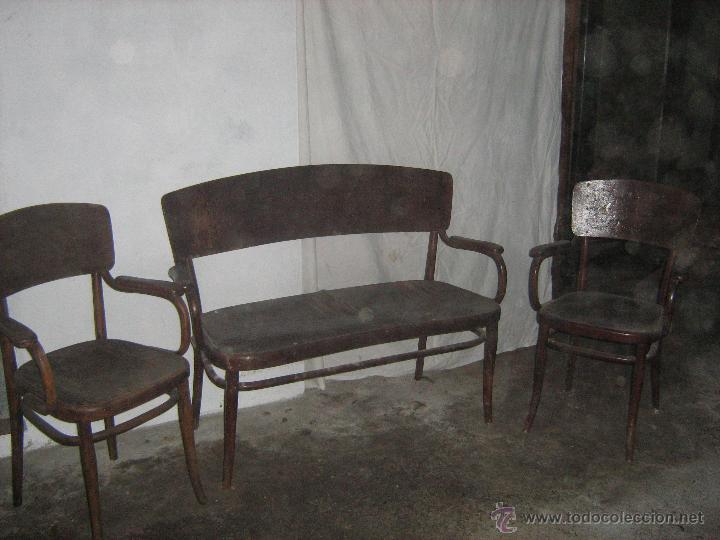 Antig&uuml;edades: Tresillo tipo tonet. - Foto 1